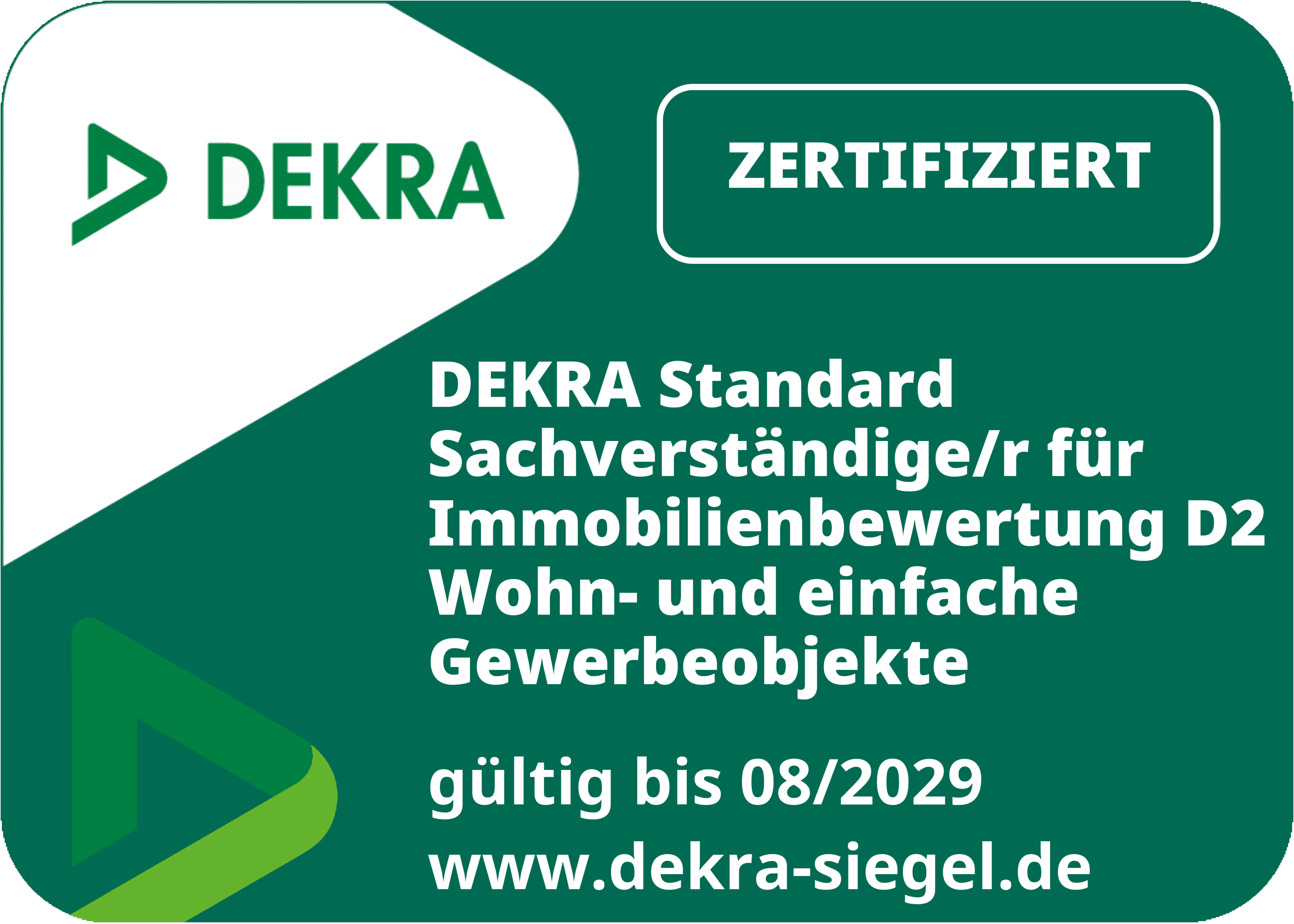 DEKRA Sachverständiger für Immobilienbewertung D1
